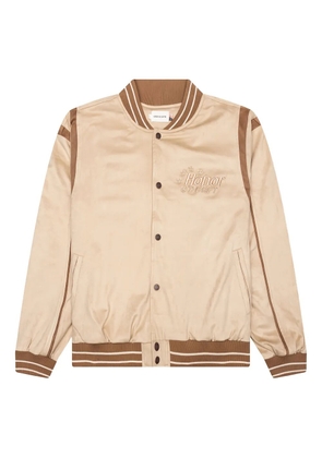 Honor The Gift Oil Head embroidered bomber jacket - Brown