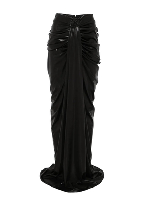 MITILIANE COUTURE iridescent maxi skirt - Black