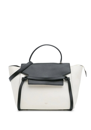 Celine Pre-Owned 2014 Mini Bicolor Leather Belt satchel - Black