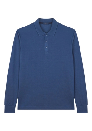 Paul & Shark Shark Fin-embroidery polo shirt - Blue