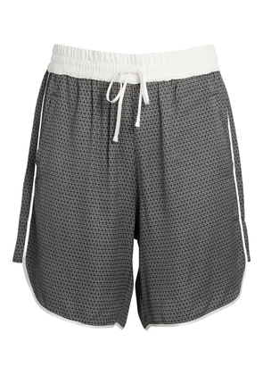 WHYAT patterned drawstring shorts - Grey