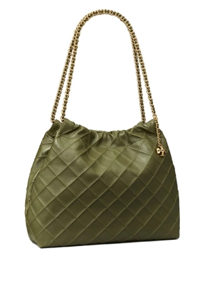 Tory Burch Fleming quilted tote bag - Green