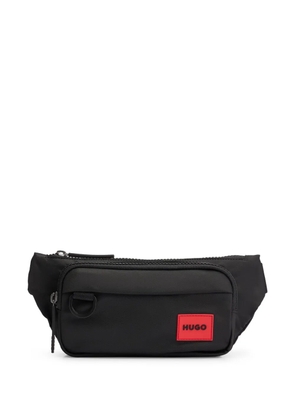 HUGO logo-appliqué belt bag - Black