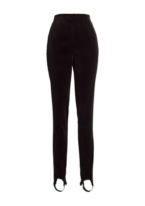 Ralph Lauren Collection high-waisted velvet trousers - Black
