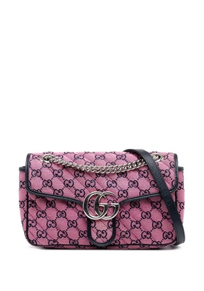Gucci Pre-Owned 2016-2025 Medium GG Marmont Matelasse Diagonal Canvas shoulder bag - Pink