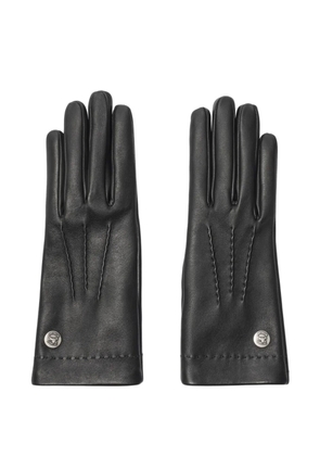 Burberry equestrian-knight stud gloves - Black