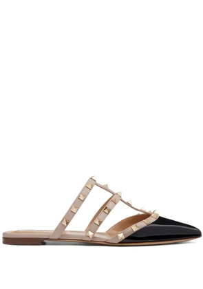 Valentino Garavani Rockstud patent leather mules - Black