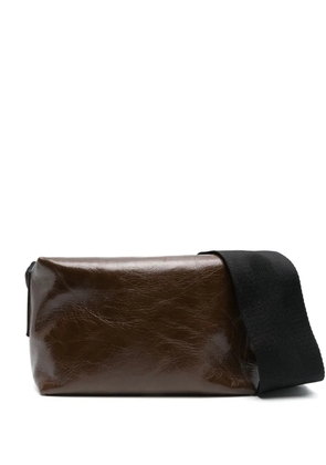 Uma Wang medium leather shoulder bag - Brown