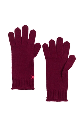 Chinti & Parker ribbed-cuff gloves - Red
