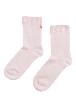 Chinti & Parker ribbed-trim socks - Pink
