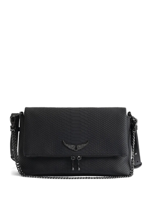 Zadig&Voltaire Rocky II Soft Savage chain-strap satchel bag - Black