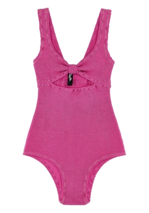 ROTATE BIRGER CHRISTENSEN crinkled swimsuit - Pink