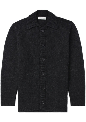 OUR LEGACY polo-collar ribbed cardigan - Black