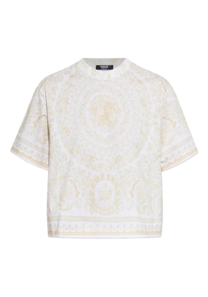 Versace Barocco-print T-shirt - White