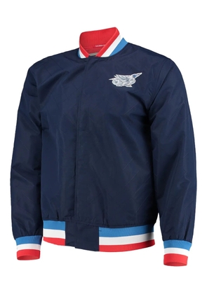Mitchell & Ness x Houston Rockets logo-detail jacket - Blue