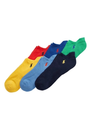 Polo Ralph Lauren logo socks (set of six) - Black