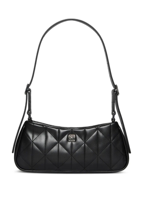 Calvin Klein quilted logo-plaque shoulder bag - Black