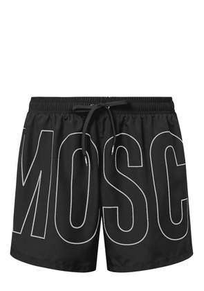 Moschino logo-print swim shorts - Black