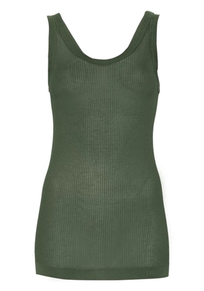 LEMAIRE semi-sheer tank top - Green