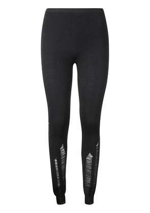 MM6 Maison Margiela ripped detailing leggings - Black