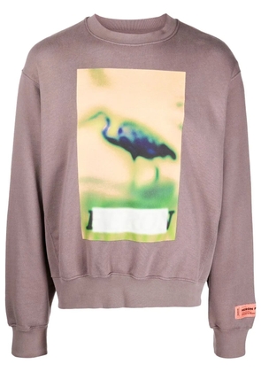Heron Preston Censored print crew neck sweatshirt - Grey