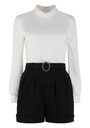 Saint Laurent backless playsuit - White