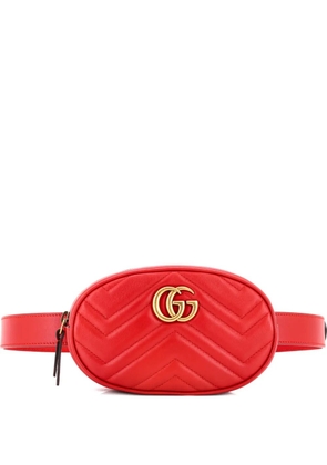 Gucci Pre-Owned GG Marmont Matelasse Leather belt bag - Red