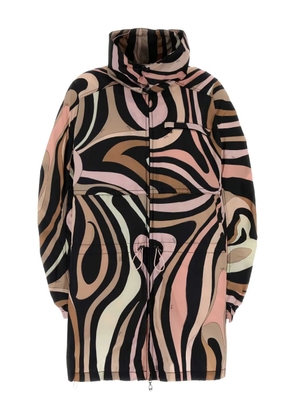 PUCCI swirled pattern parka - Black
