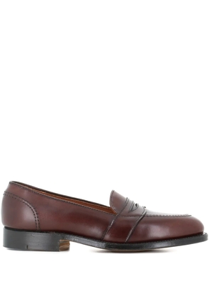 Alden penny leather loafers - Brown
