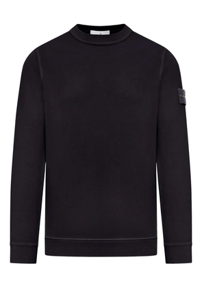 Stone Island compass logo crew-neck sweatshirt - Black