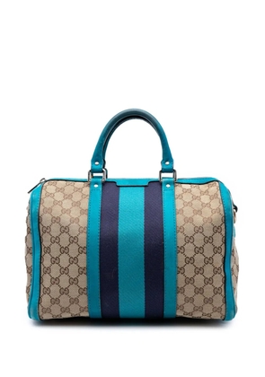 Gucci Pre-Owned 2016-2025 Medium GG Canvas Web Joy Boston Bag satchel - Brown