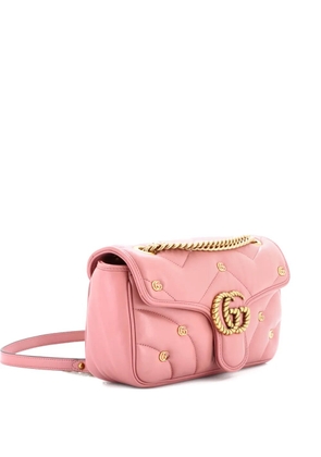 Gucci Pre-Owned GG Marmont Flap Bag GG Studded Matelasse Leather Small shoulder bag - Pink