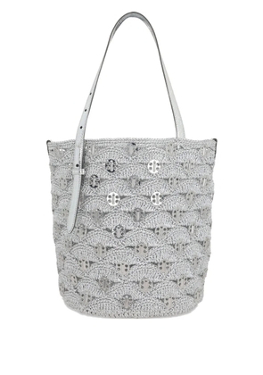 Rabanne crochet tote bag - Silver