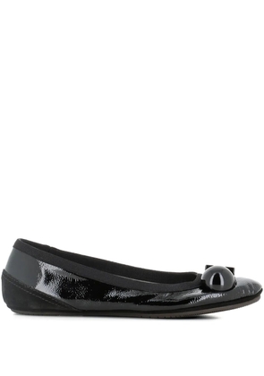 Dove Nuotano Gli Squali leather ballerina shoes - Black