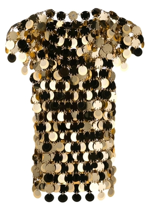 Rabanne sequin chainmail T-shirt - Gold