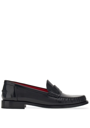 Ferragamo debossed-logo leather loafers - Black