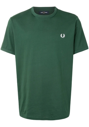 Fred Perry embroidered logo cotton T-shirt - Green