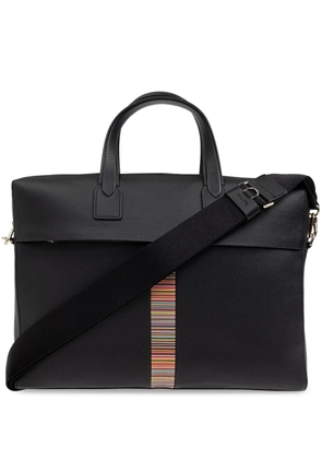Paul Smith stripe-detailing laptop bag - Black