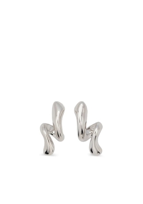 Maria Black Coil Curl stud earrings - Silver