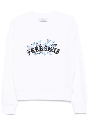 Chiara Ferragni Gothic Butterflies sweatshirt - White