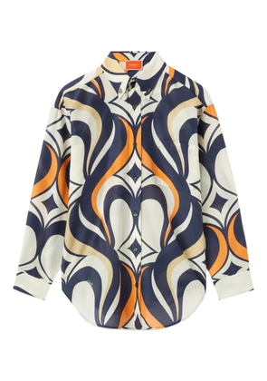 La DoubleJ Better Than Your Boyfriend's abstract-print shirt - Blue