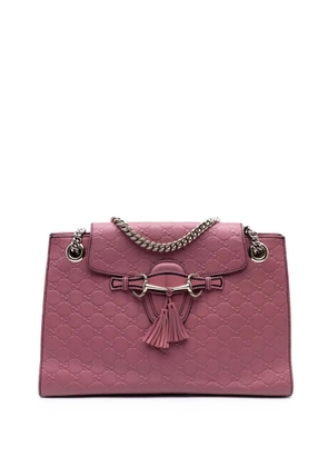 Gucci Pre-Owned 2016-2025 Large Guccissima Emily shoulder bag - Pink
