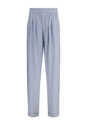 TOM FORD striped silk trousers - Blue