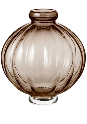 Louise Roe Balloon 01 glass vase (25cm) - Brown