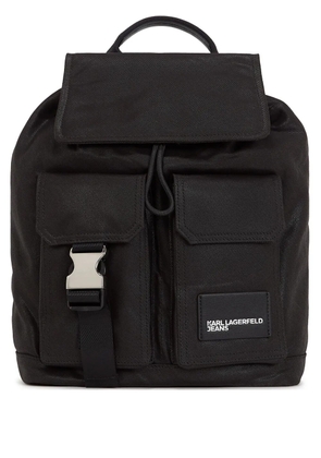Karl Lagerfeld Jeans KLJ structured canvas backpack - Black