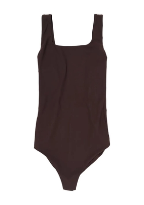 Jil Sander square-neck swimsuit - Brown