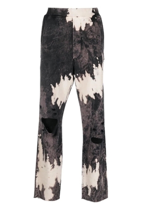 DSQUARED2 distressed-effect logo track pants - Grey