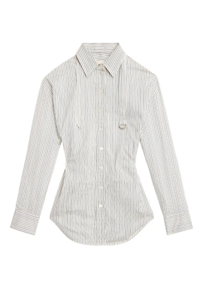 ISABEL MARANT Aurora pinstriped shirt - White