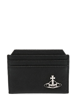 Vivienne Westwood Orb-plaque cardholder - Black