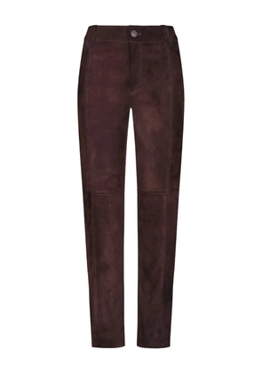 Johanna Ortiz Cartography leather trousers - Brown